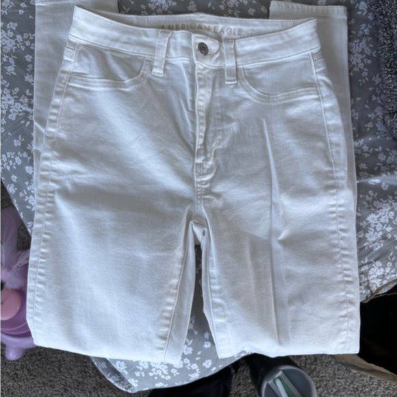 American Eagle Outfitters Denim - American Eagle Outfitters White Straight Leg Jeans